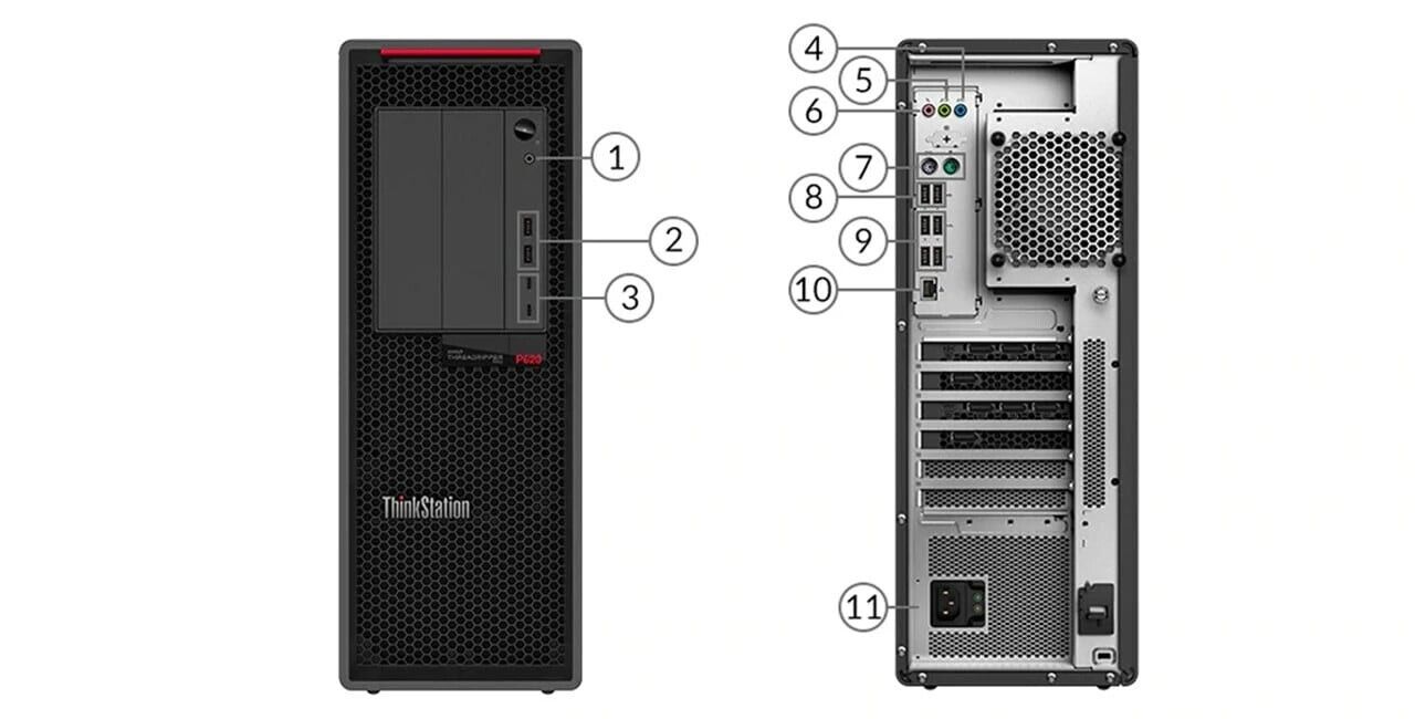 Lenovo ThinkStation P620 Threadripper Pro 3945WX 128Gb 1Tb SSD Radeon Pro WX3200