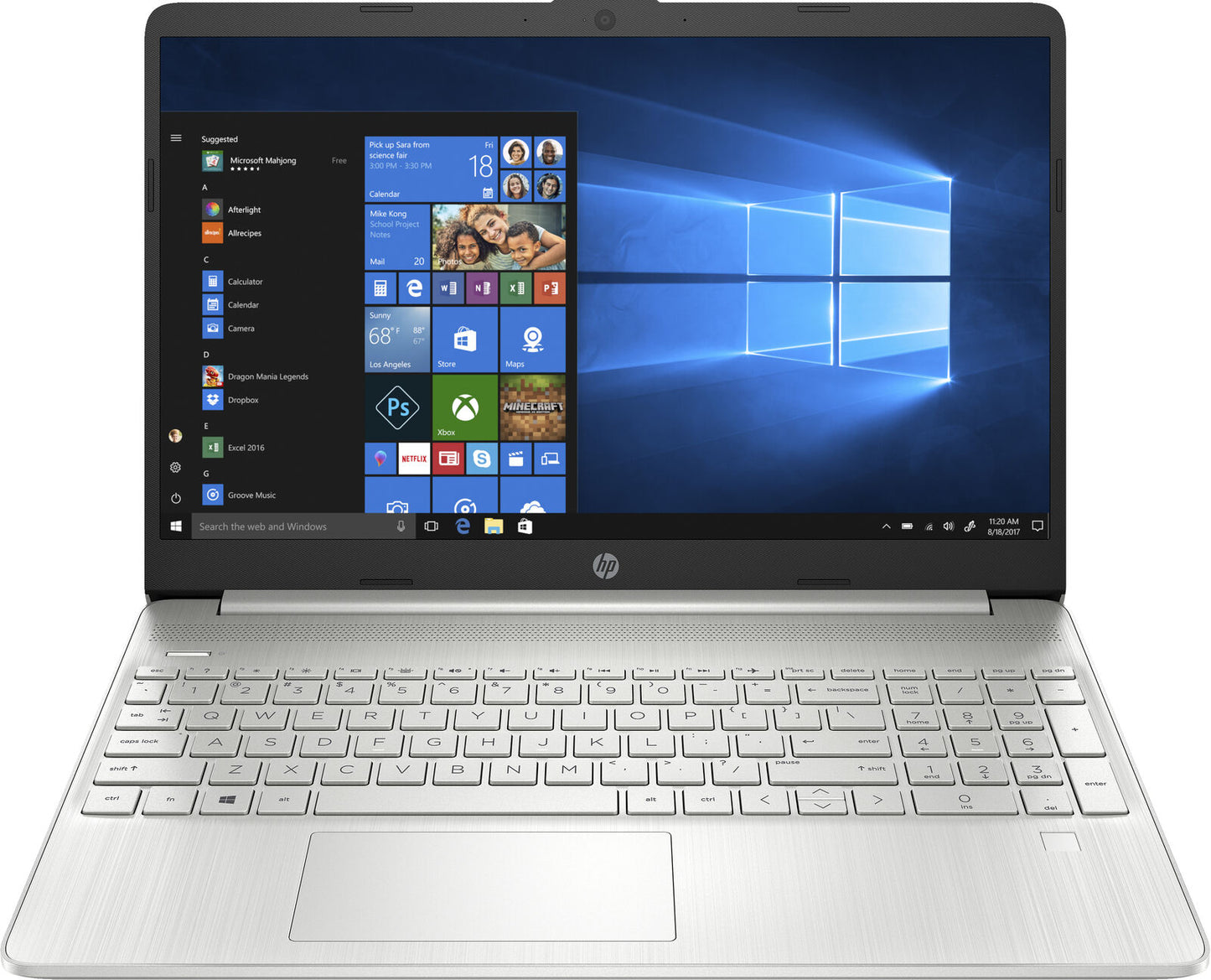 HP 15s-fq2016na Laptop 15.6" FHD i5-1135G7 8Gb 512Gb SSD W11 Silver 30A26EA#ABU