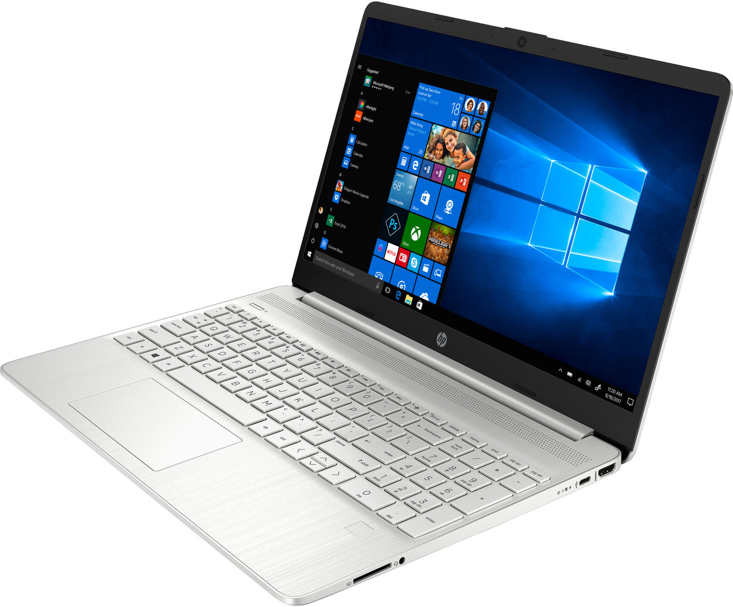 HP 15s-fq2016na Laptop 15.6" FHD i5-1135G7 8Gb 512Gb SSD W11 Silver 30A26EA#ABU