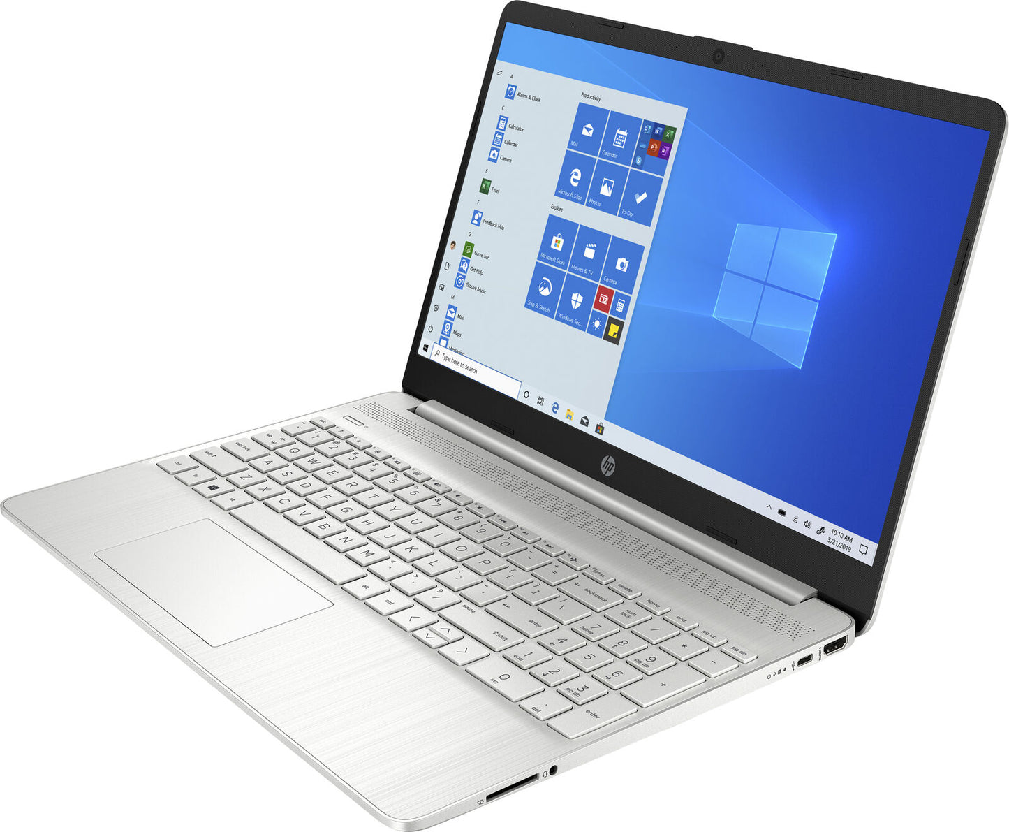 HP 15s-fq2024na 15.6" FHD Pentium Gold 7505 4Gb 128Gb SSD W10 Silver 3D4D8EA#ABU