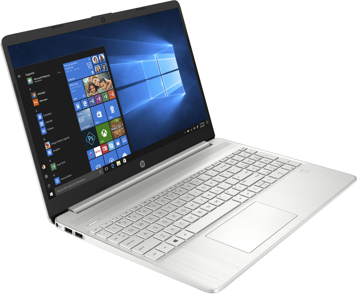 HP 15s-fq2016na Laptop 15.6" FHD i5-1135G7 8Gb 512Gb SSD W11 Silver 30A26EA#ABU