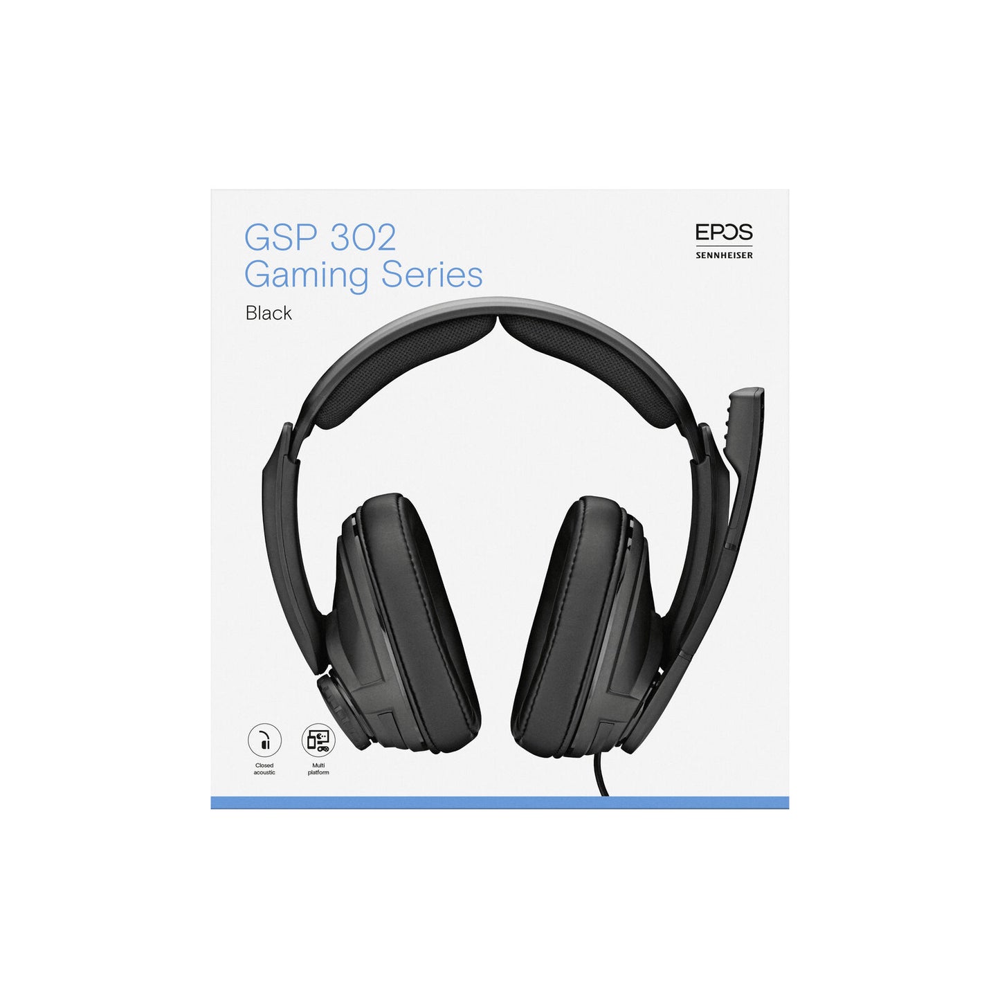 EPOS SENNHEISER GSP 302 GAMING SERIES BLACK HEADSET