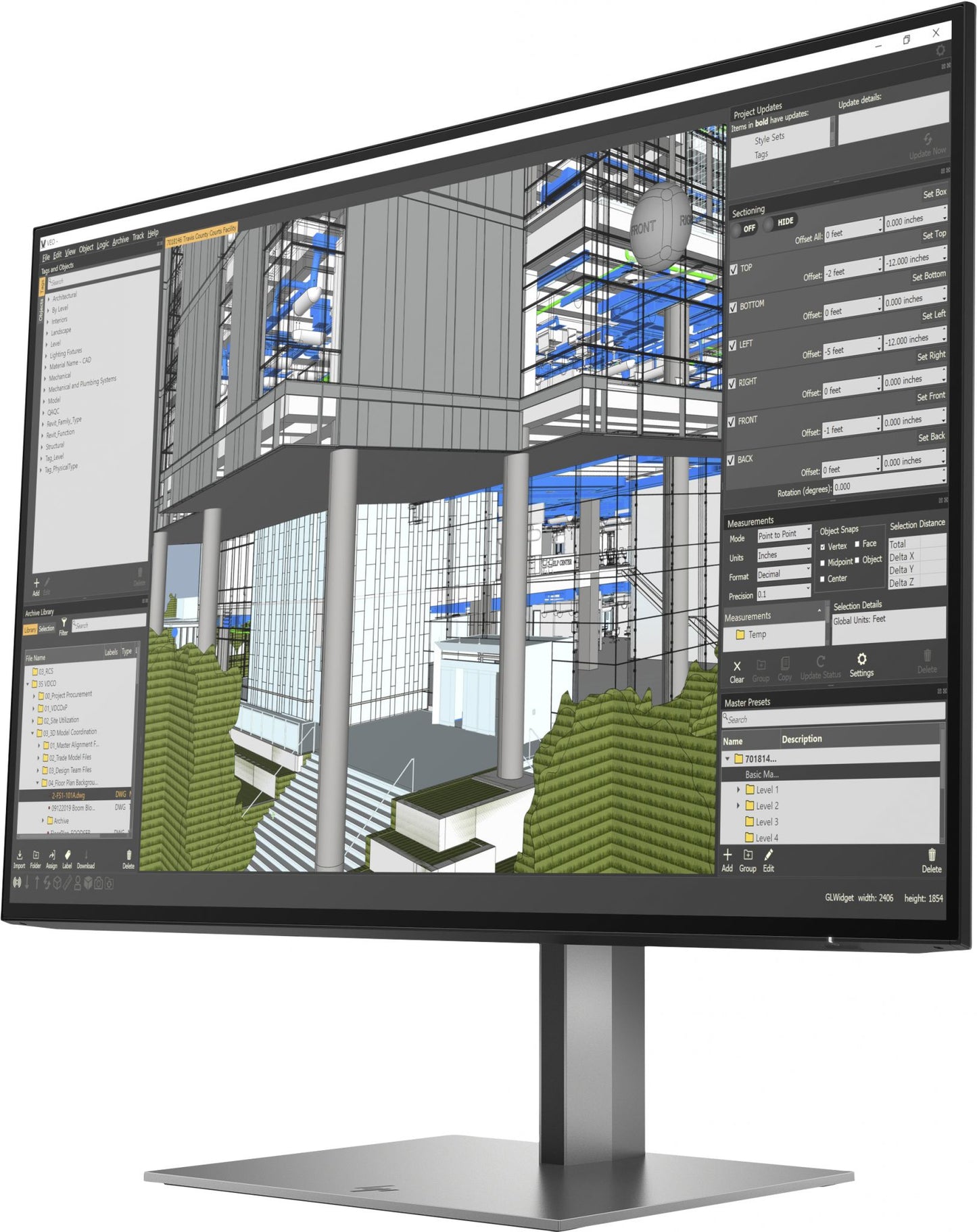 HP Z24n G3 computer monitor 61 cm (24") 1920 x 1200 pixels WUXGA LED Silver