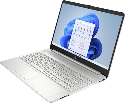 HP 15s-fq5021na Laptop 39.6 cm (15.6") Full HD Intel® Core™ i5 i5-1235U 8 GB DDR4-SDRAM 256 GB SSD Wi-Fi 5 (802.11ac) Windows 11 Home Silver
