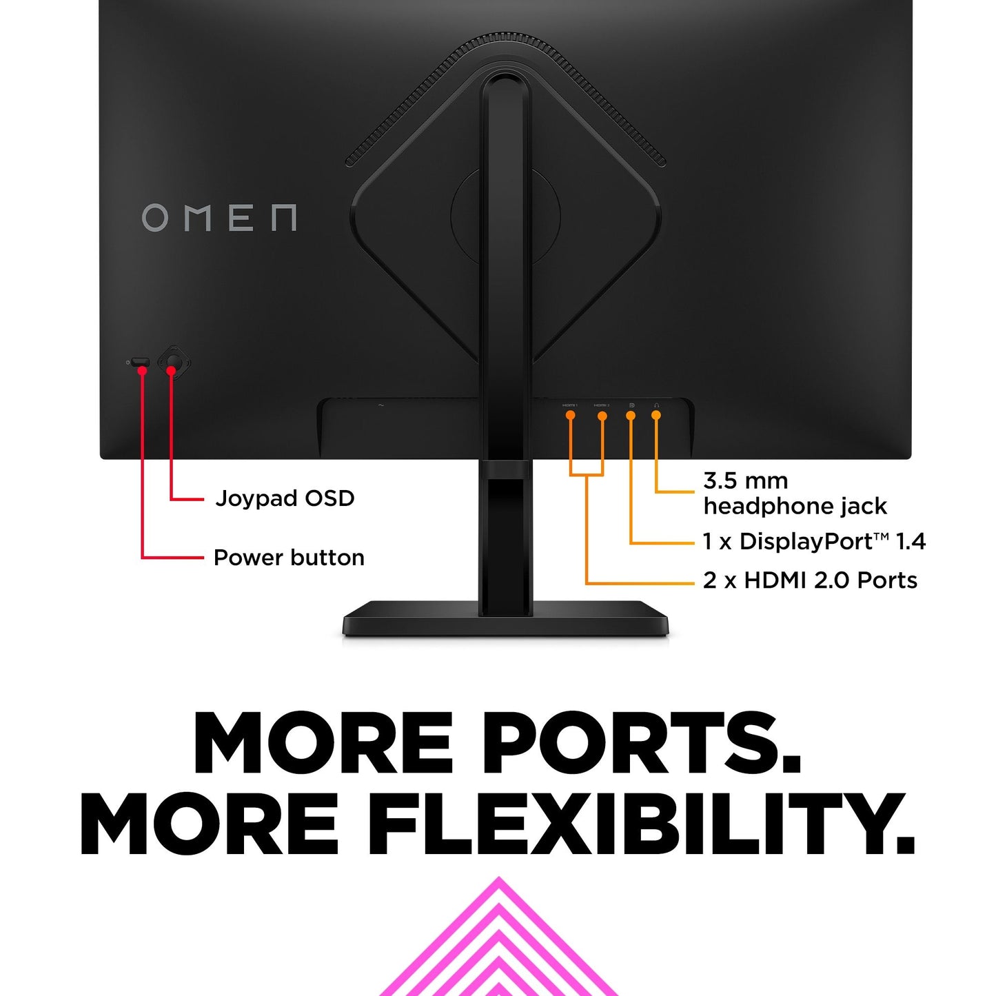 HP OMEN by HP 27 computer monitor 68.6 cm (27") 1920 x 1080 pixels Full HD Black