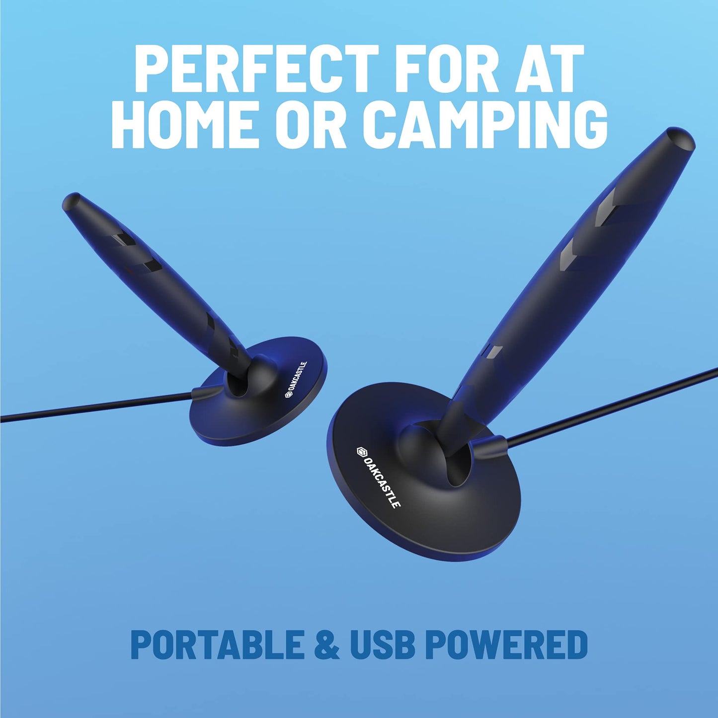 Oakcastle FV100 Freeview Digital Indoor TV Aerial Portable & Lightweight USB