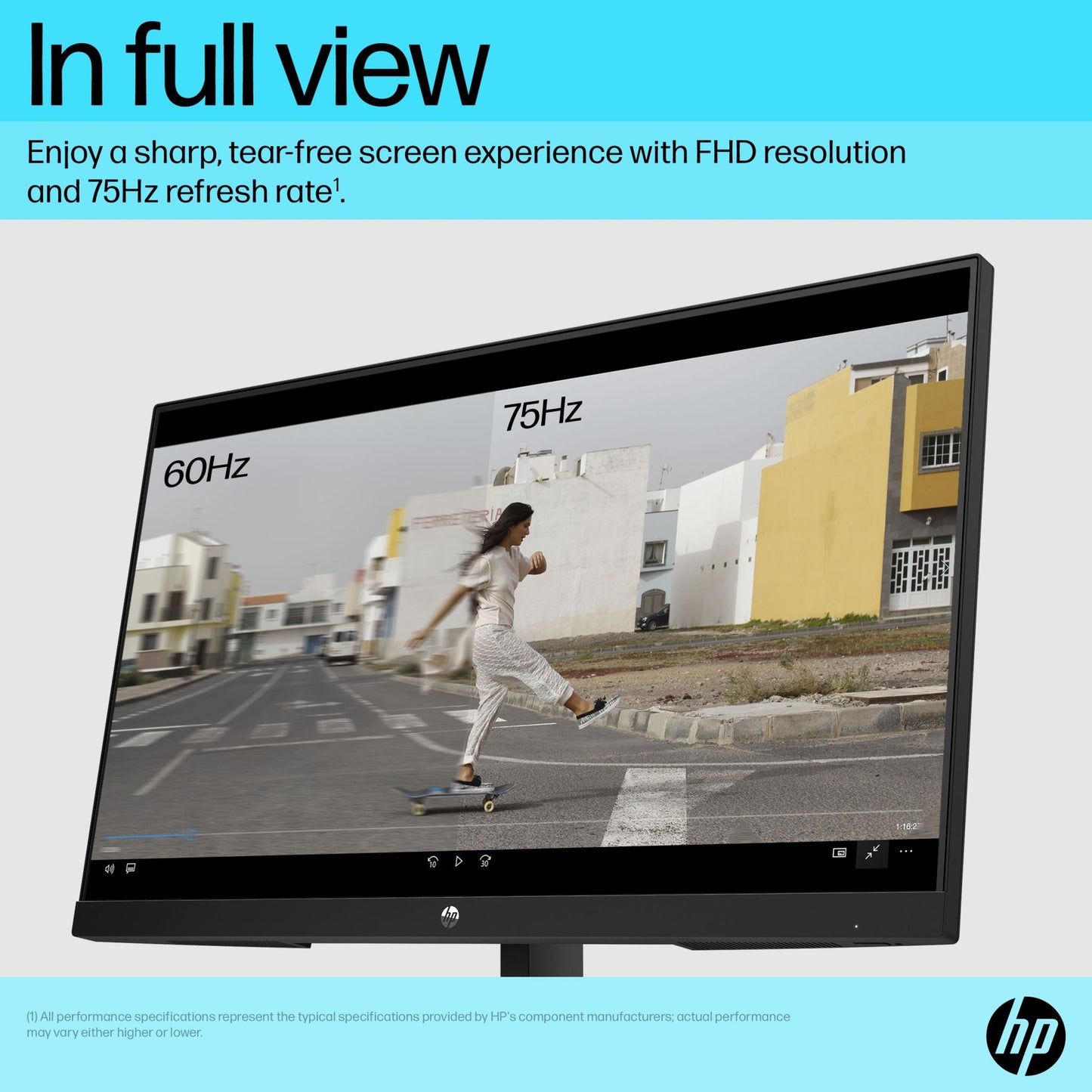 HP V24v G5 computer monitor 60.5 cm (23.8") 1920 x 1080 pixels Full HD Black