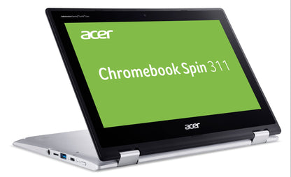 Acer Chromebook CP311-2HN-C2GR 29.5 cm (11.6") Touchscreen HD Intel® Celeron® N N4000 4 GB LPDDR4-SDRAM 64 GB Flash Wi-Fi 5 (802.11ac) ChromeOS Silver