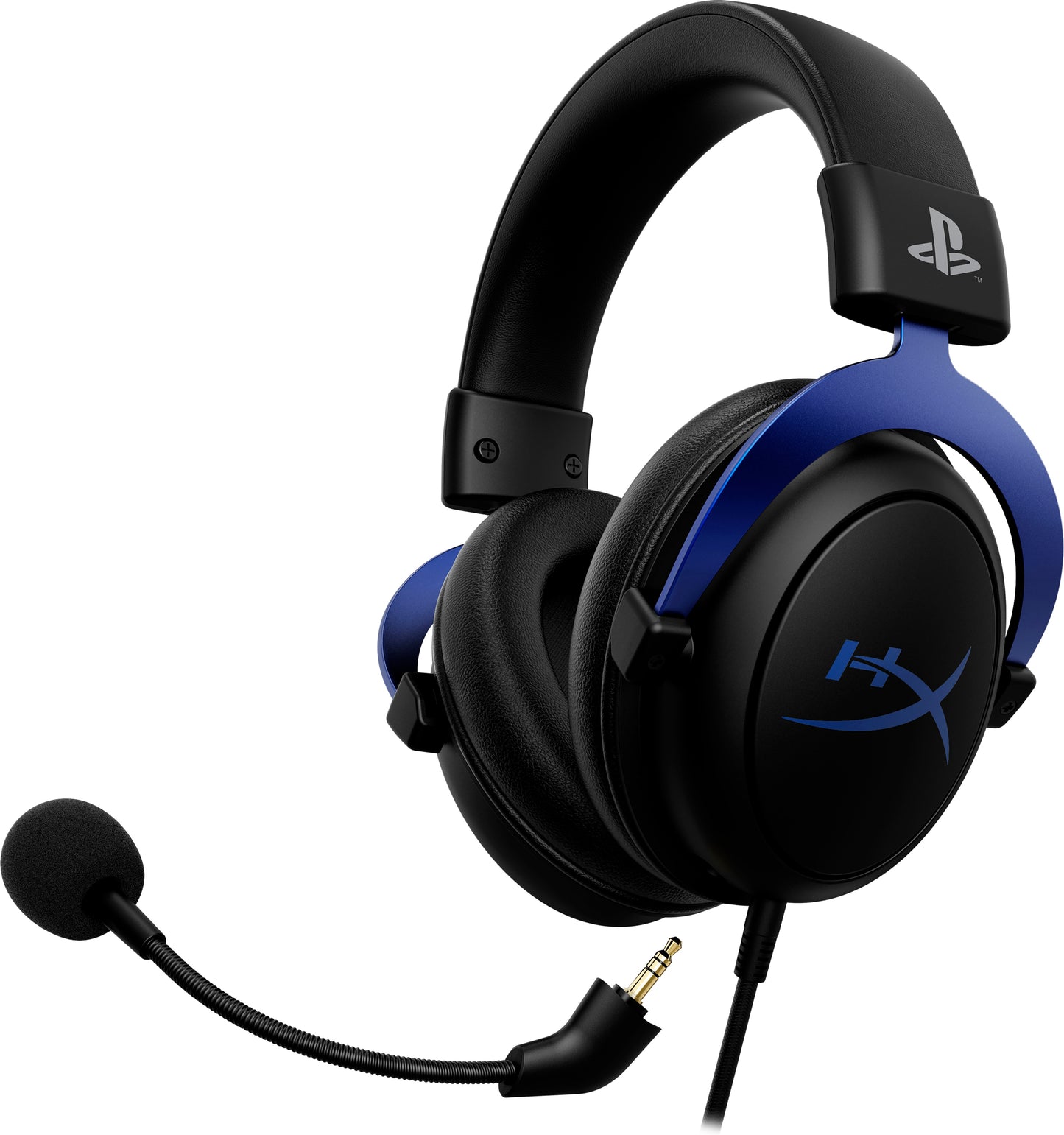 HyperX Cloud - Gaming Headset - PS5-PS4 Black-Blue Wired Head-band Black Blue