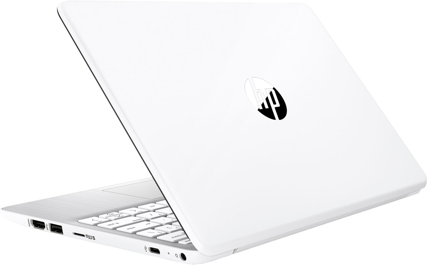 HP Stream 11-ak0027na Laptop 29.5 cm (11.6") HD Intel® Celeron® N4120 4 GB DDR4-SDRAM 64 GB eMMC Wi-Fi 5 (802.11ac) Windows 11 Home in S mode Silver, White