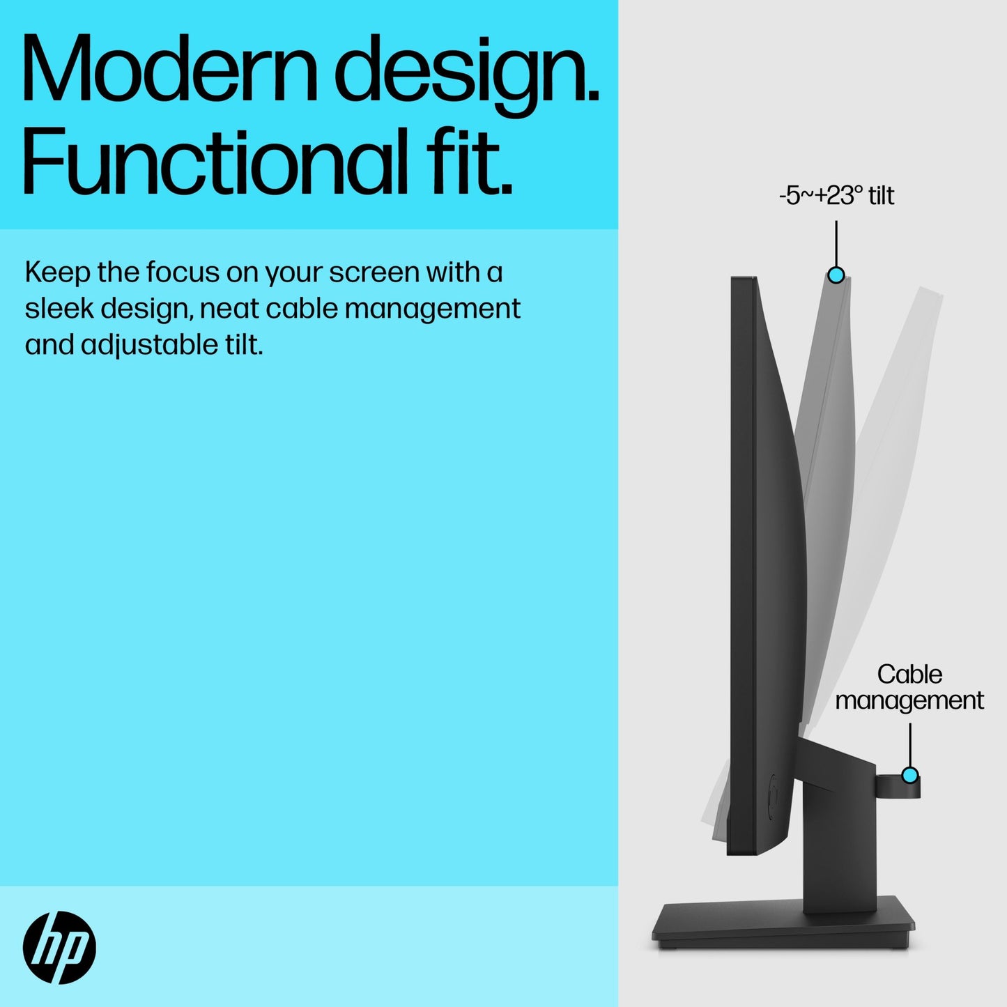HP V24v G5 computer monitor 60.5 cm (23.8") 1920 x 1080 pixels Full HD Black