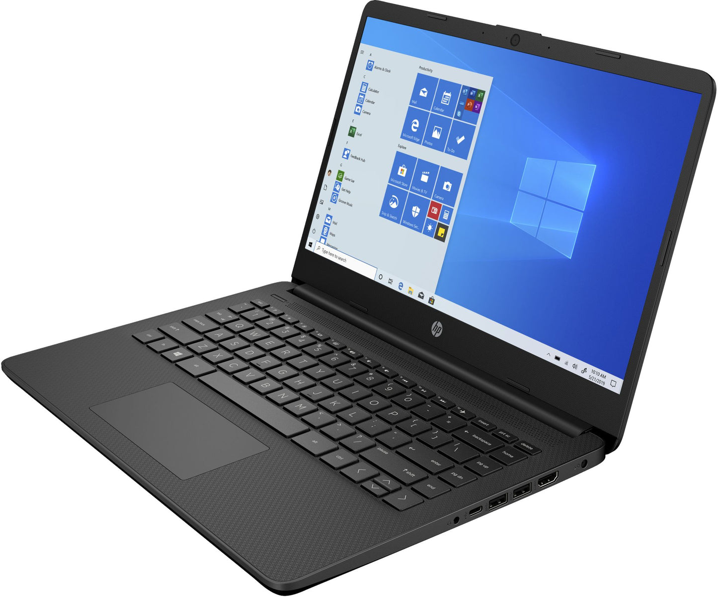 HP 14s-dq0504na Laptop 35.6 cm (14") Full HD Intel® Celeron® N4020 4 GB DDR4-SDRAM 64 GB eMMC Wi-Fi 5 (802.11ac) Windows 11 Home in S mode Black