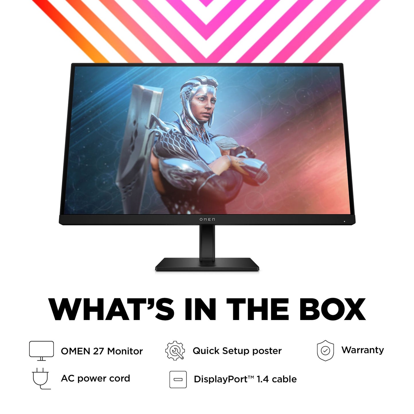 HP OMEN by HP 27 computer monitor 68.6 cm (27") 1920 x 1080 pixels Full HD Black