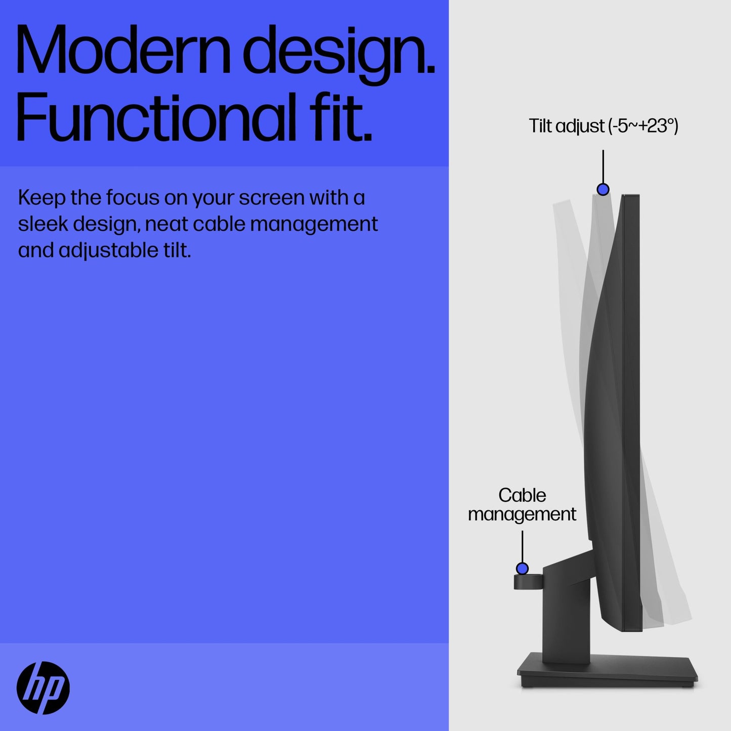 HP V22v G5 computer monitor 54.5 cm (21.4") 1920 x 1080 pixels Full HD Black