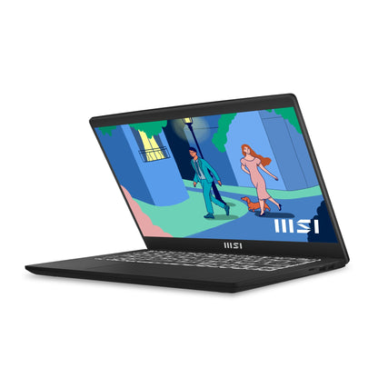 MSI Modern 14 C12M-637UK Laptop 35.6 cm (14") Full HD Intel® Core™ i3 i3-1215U 8 GB DDR4-SDRAM 512 GB SSD Wi-Fi 6 (802.11ax) Windows 11 Home Black