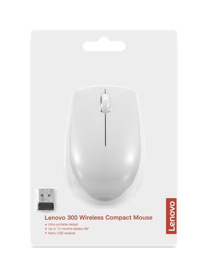 Lenovo 300 WIRELESS ?GREY mouse Ambidextrous RF Wireless Optical 1000 DPI