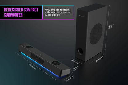CREATIVE Sound Blaster Katana V2X 5.1 Multi-channel Gaming Soundbar with Compact Subwoofer