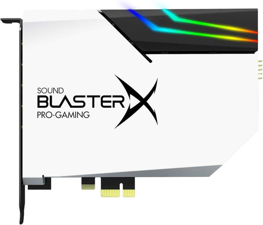 CREATIVE Sound BlasterX AE-5 Plus Pure Edition SABRE32 Ultra-class 32-bit/384kHz PCI-e Gaming Sound Card
