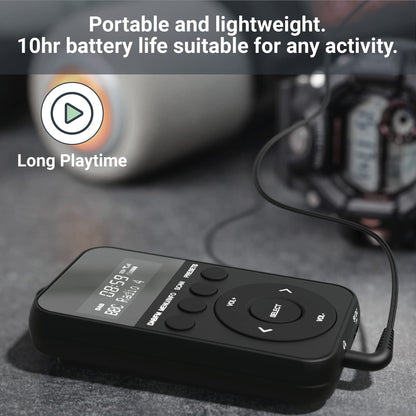 Majority Petersfield Go 2 Pocket Portable Radio, DAB radio with USB Charging | Headphones Included, Lockable Buttons, 20 Presets | DAB+ Radio Pocket Radio, Running Radio