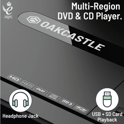 Oakcastle DVD120 12” Portable DVD Player Rechargeable