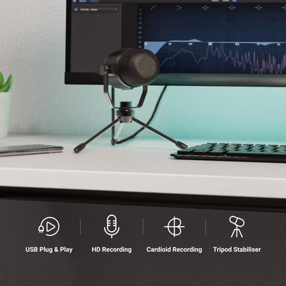 Refurbished Majority RS1 Gaming Microphone Condenser Microphone with Stand