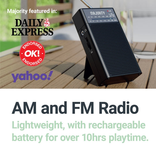 Majority Belford Go Compact Portable FM Radio