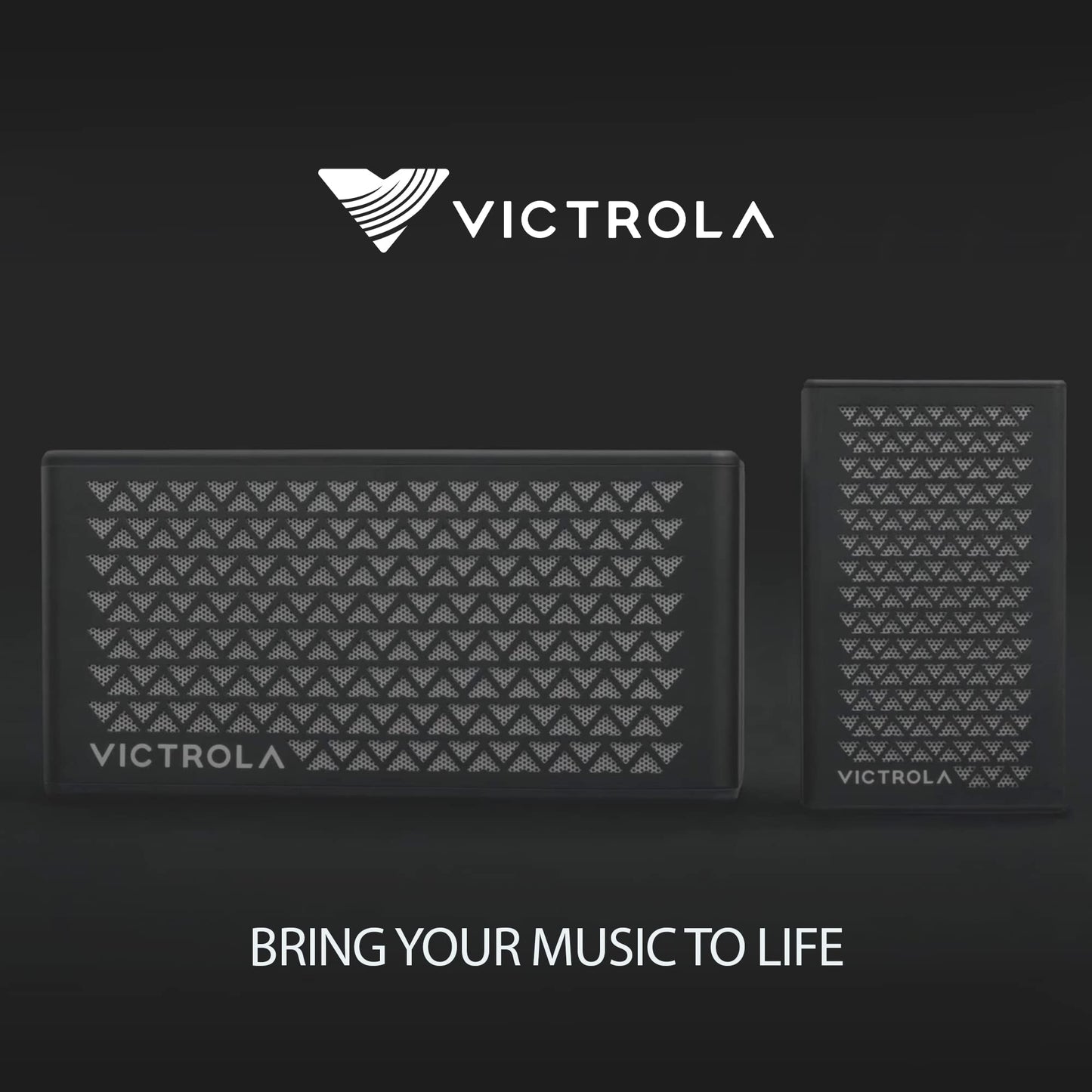 VICTROLA Music Edition 1 Portable Bluetooth Speaker, IP67 Water and Dust Resistant, 12 Hour Battery Life, Multi-Speaker Pairing, Premium Sound and Passive Bass Radiator, Black