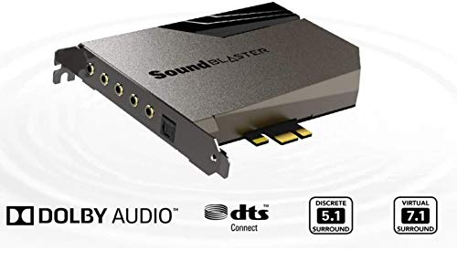 Creative Sound Blaster AE-7 - High Resolution PCI-e DAC/Amplifier Sound Card with Xamp Discreet Headphone Bi-Amplifier and Grey/Black Audio Control Module