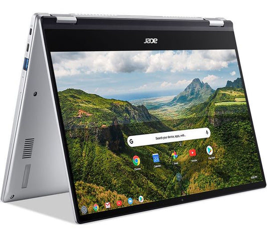 Acer Chromebook CP514-1H-R2BY 35.6 cm (14") Touchscreen Full HD AMD Ryzen™ 3 3250C 8 GB DDR4-SDRAM 128 GB Flash Wi-Fi 5 (802.11ac) ChromeOS Silver