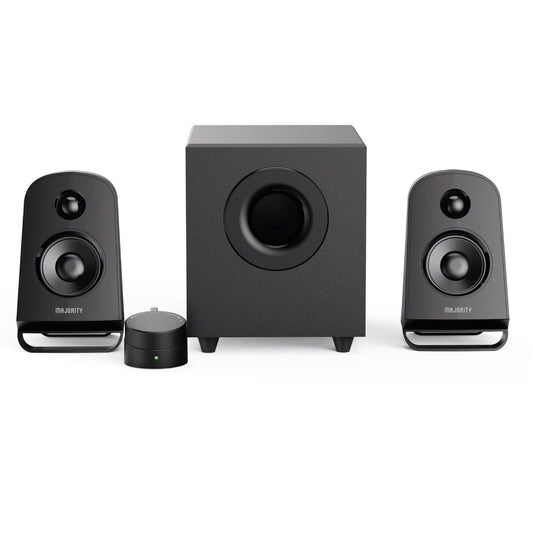 MAJORITY DX20 2.1 PC Speakers with Subwoofer | Bluetooth 80W Peak Power Active 2