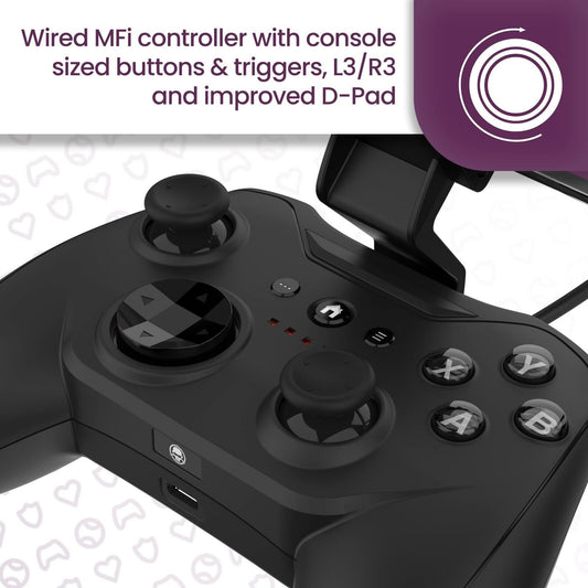 Rotor Riot Mfi Certified Gamepad Controller for iOS iPhone RR1852