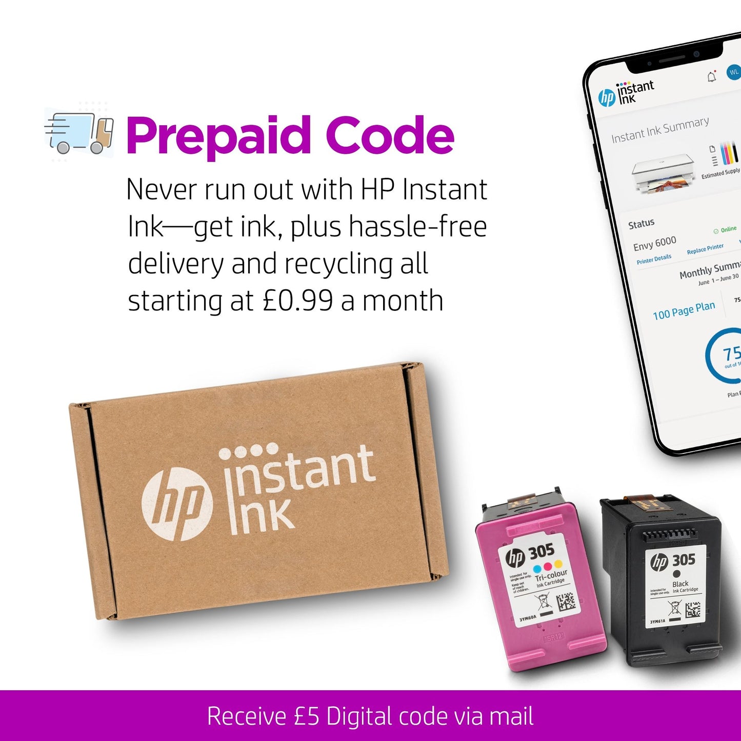 HP ENVY HP 6430e All-in-One Printer, Color, Printer for Home, Print, copy, scan, send mobile fax, Wireless; HP+; HP Instant Ink eligible; Print from phone or tablet