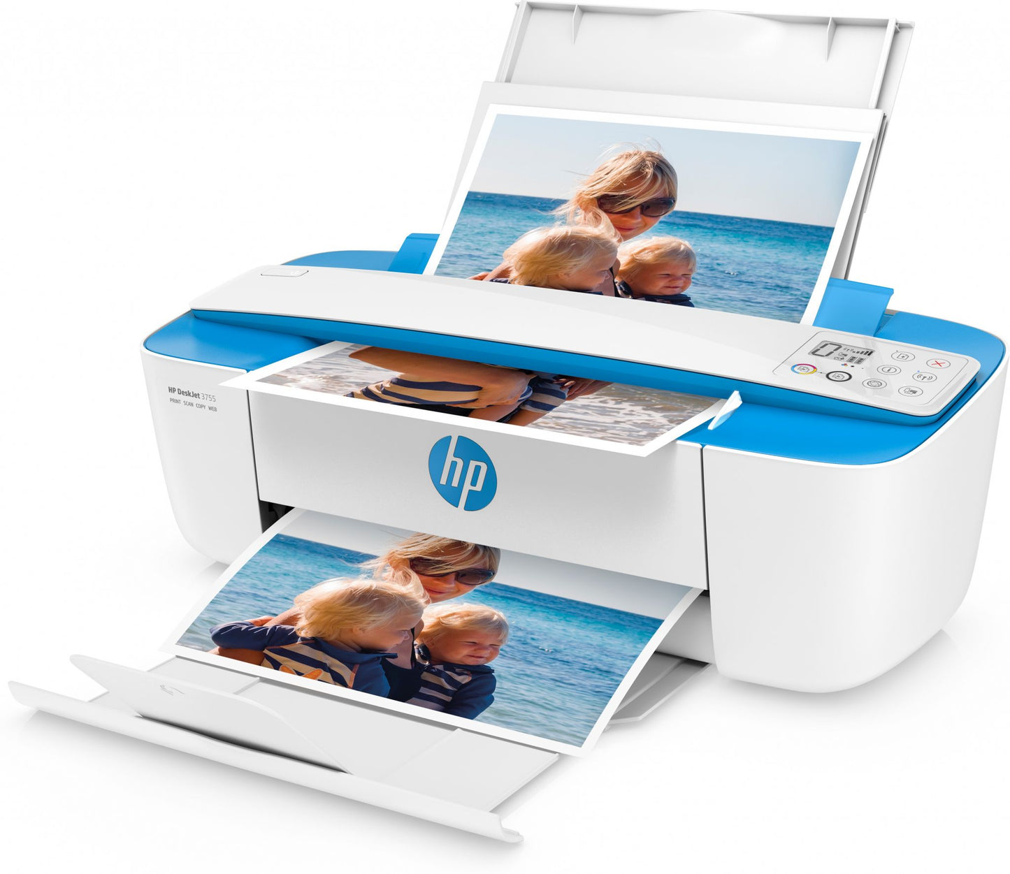 HP DeskJet 3760 All-in-One Printer, Color, Printer for Home, Print, copy, scan, wireless, Wireless; Instant Ink eligible; Print from phone or tablet; Scan to PDF