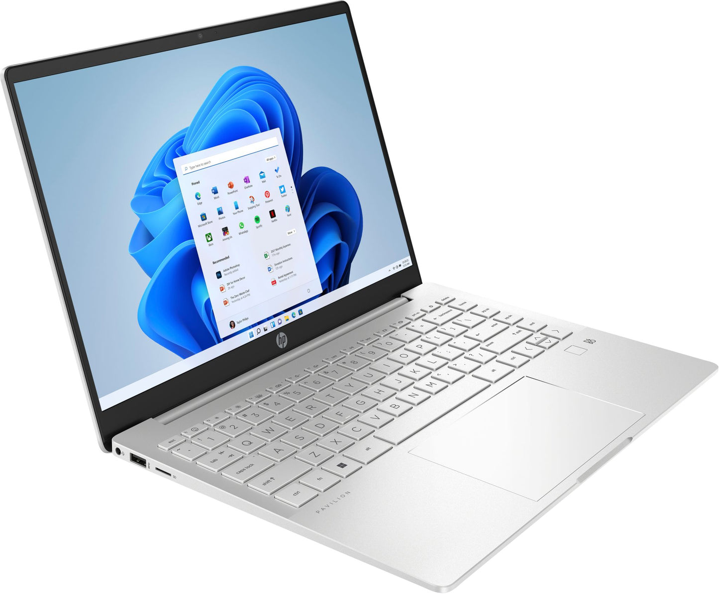 HP Pavilion Plus 14-eh0500sa Laptop 35.6 cm (14") 2.2K Intel® Core™ i5 i5-1240P 8 GB DDR4-SDRAM 512 GB SSD Wi-Fi 6E (802.11ax) Windows 11 Home Silver
