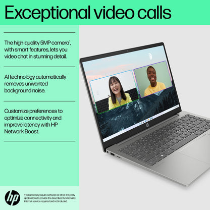 HP Pavilion Plus 14-eh0500sa Laptop 35.6 cm (14") 2.2K Intel® Core™ i5 i5-1240P 8 GB DDR4-SDRAM 512 GB SSD Wi-Fi 6E (802.11ax) Windows 11 Home Silver