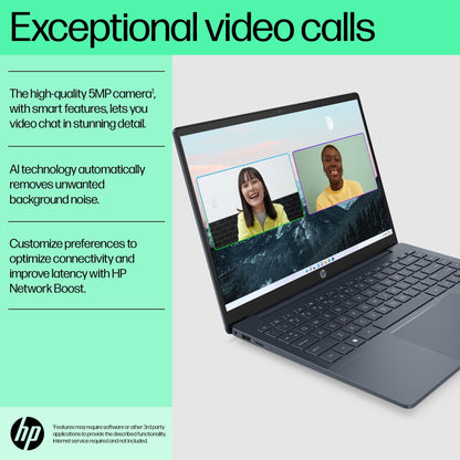 HP Pavilion Plus 14-eh0500sa Laptop 35.6 cm (14") 2.2K Intel® Core™ i5 i5-1240P 8 GB DDR4-SDRAM 512 GB SSD Wi-Fi 6E (802.11ax) Windows 11 Home Silver