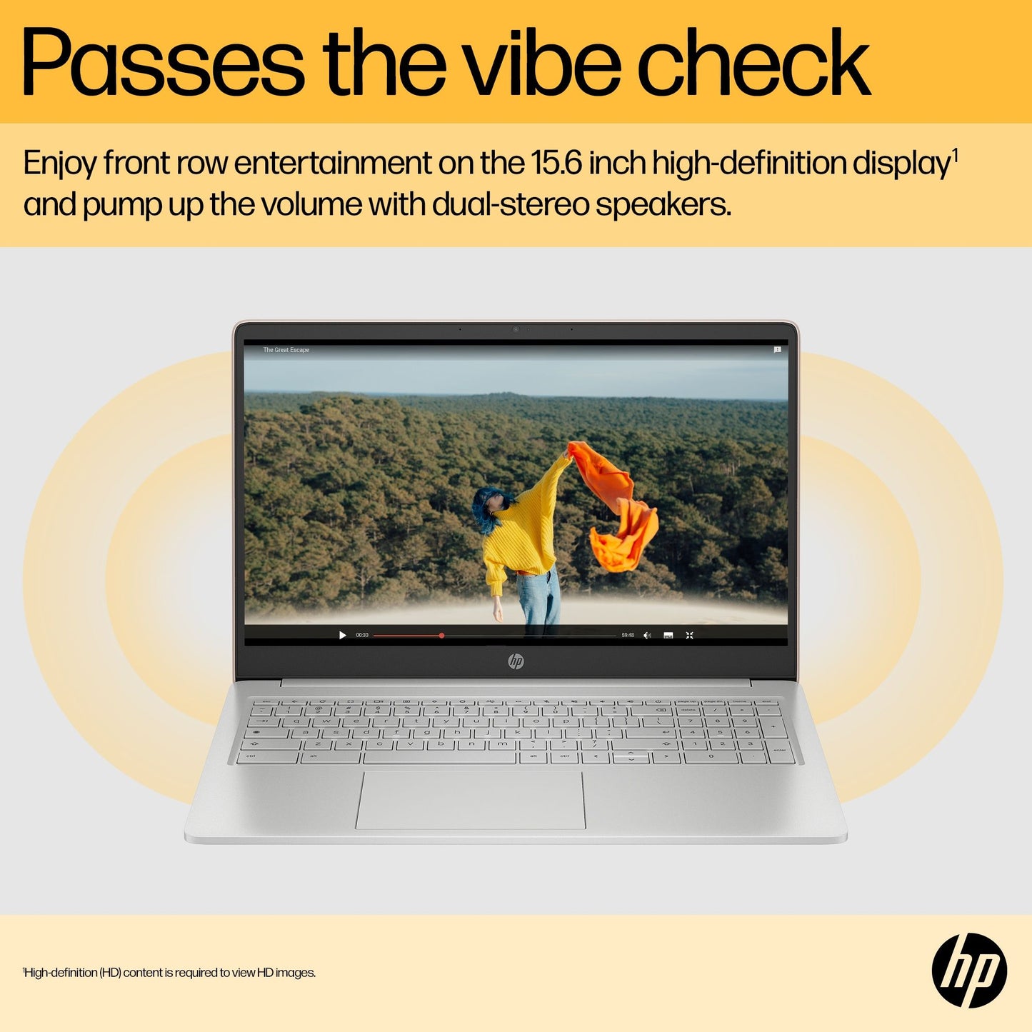 HP Chromebook 15a-na0001na 39.6 cm (15.6") HD Intel® Celeron® N4500 4 GB LPDDR4x-SDRAM 64 GB eMMC Wi-Fi 5 (802.11ac) ChromeOS Silver