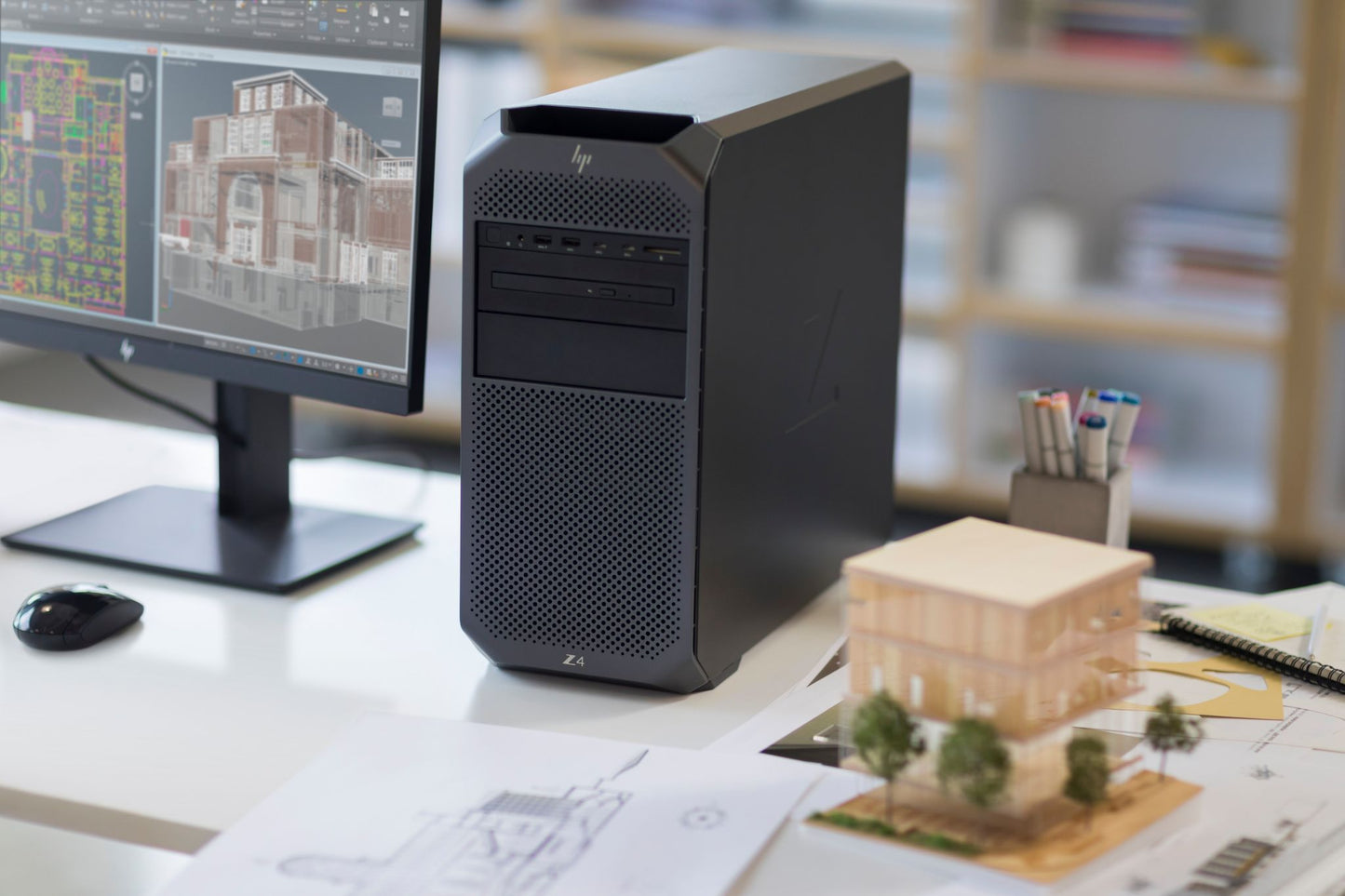HP Z4 G4 Tower Intel Xeon W W-2245 32 GB DDR4-SDRAM 512 GB SSD NVIDIA Quadro RTX 4000 Windows 10 Pro for Workstations Workstation Black