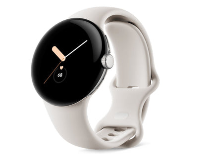 Google Pixel Watch AMOLED 41 mm Digital Touchscreen Silver Wi-Fi GPS (satellite)