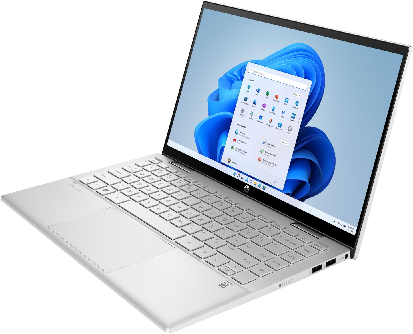 HP Pavilion x360 14-dy0520na Hybrid (2-in-1) 35.6 cm (14") Touchscreen Full HD Intel® Pentium® Gold 7505 4 GB DDR4-SDRAM 128 GB SSD Wi-Fi 6 (802.11ax) Windows 11 Home in S mode Silver