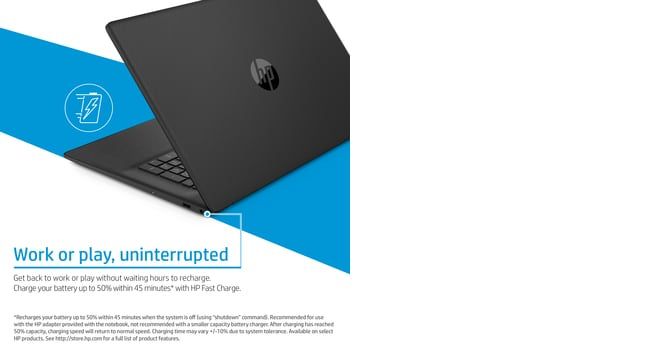 HP 17-cn0009na Laptop 43.9 cm (17.3") Full HD Intel® Core™ i3 i3-1125G4 8 GB DDR4-SDRAM 256 GB SSD Wi-Fi 5 (802.11ac) Windows 11 Home Silver