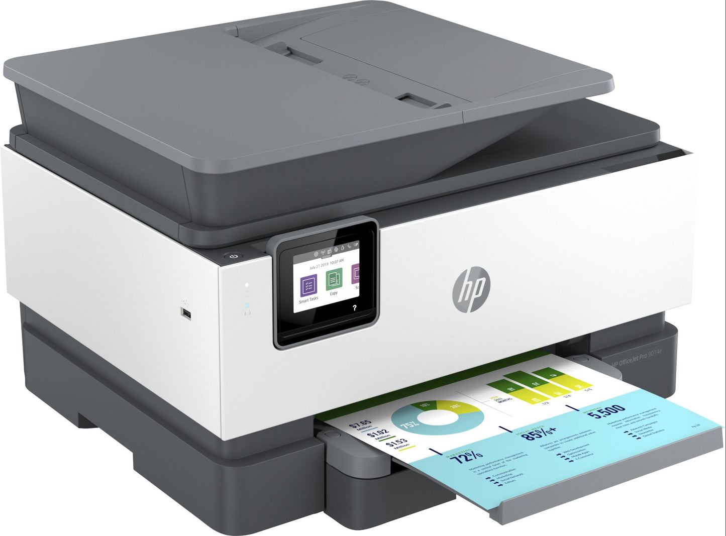 HP OfficeJet Pro HP 9014e All-in-One Printer, Color, Printer for Small office, Print, copy, scan, fax, HP+; HP Instant Ink eligible; Automatic document feeder; Two-sided printing