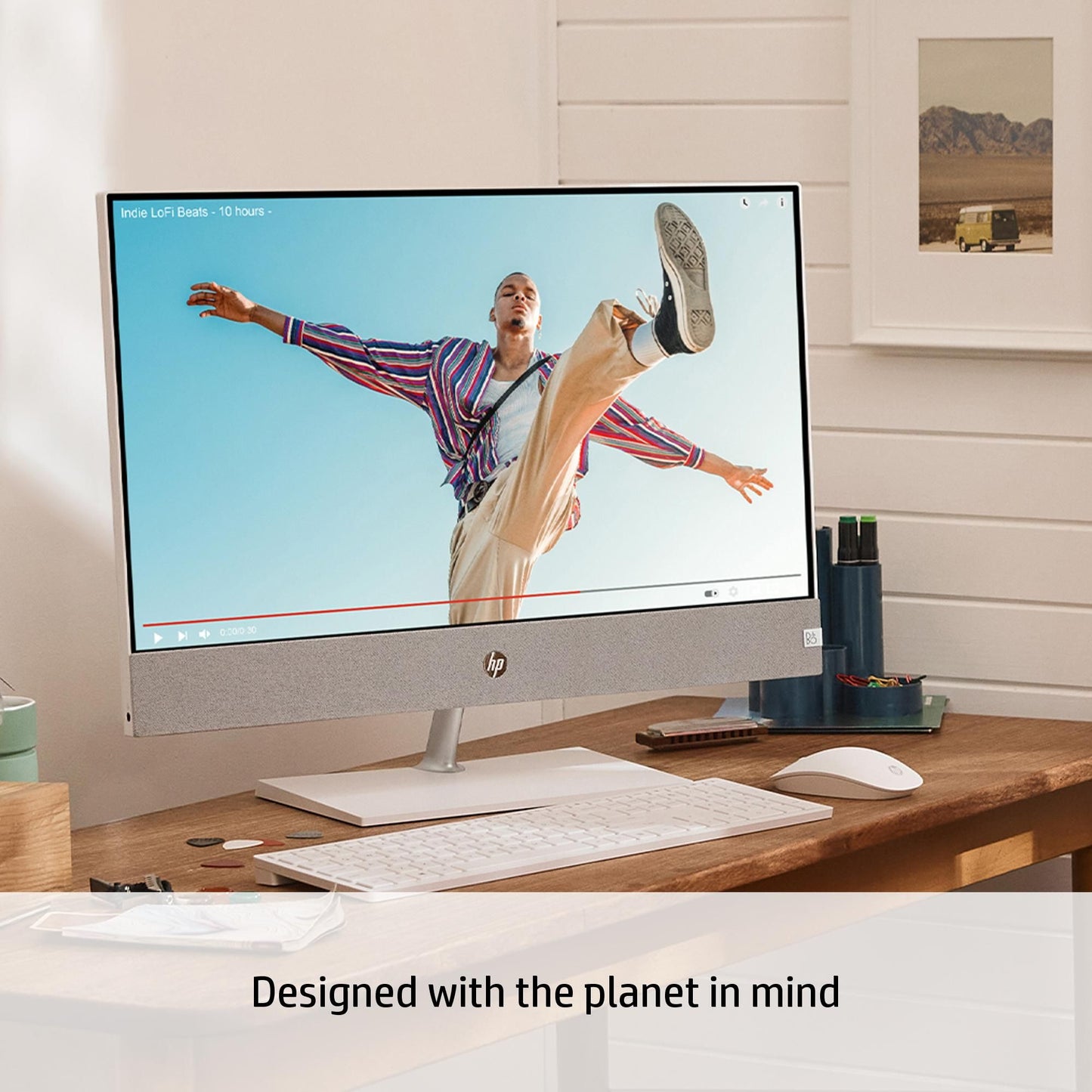 HP Pavilion 24-ca1004na AMD Ryzen™ 7 60.5 cm (23.8") 1920 x 1080 pixels 8 GB DDR4-SDRAM 512 GB SSD All-in-One PC Windows 11 Home Wi-Fi 6 (802.11ax) White