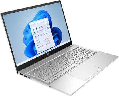 HP Pavilion 15-eh1016na Laptop 39.6 cm (15.6") Touchscreen Full HD AMD Ryzen™ 3 5300U 4 GB DDR4-SDRAM 256 GB SSD Wi-Fi 5 (802.11ac) Windows 11 Home in S mode Silver