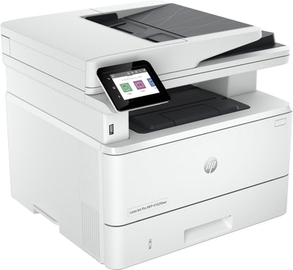 HP LaserJet Pro MFP 4102fdwe Printer, Black and white, Printer for Small medium business, Print, copy, scan, fax, Two-sided printing; Two-sided scanning; Scan to email; Front USB flash drive port