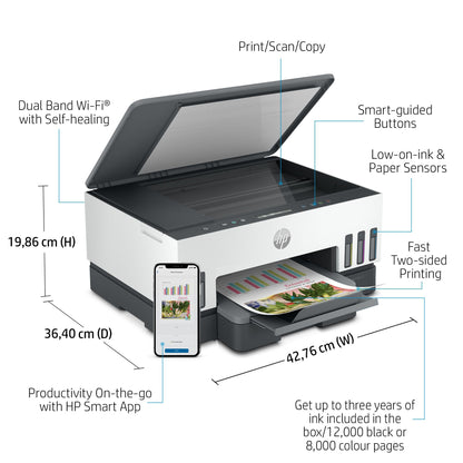 HP Smart Tank 7005e All-in-One, Print, scan, copy, wireless, Scan to PDF