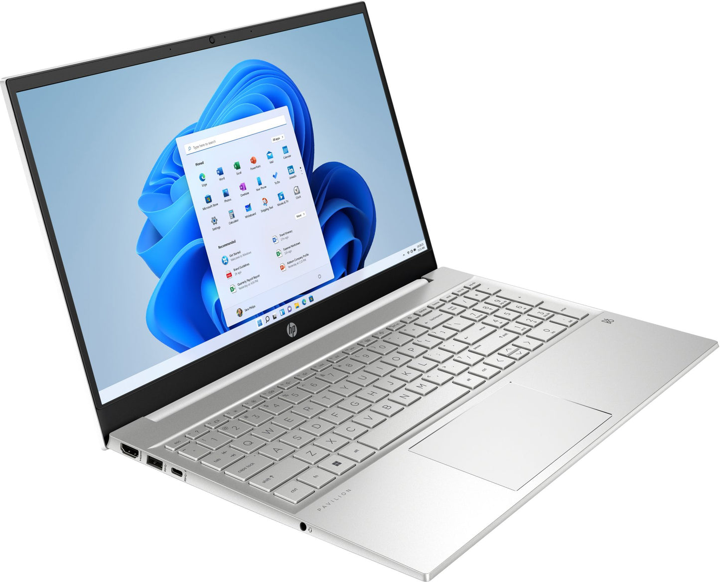 HP Pavilion 15-eg3005na Laptop 39.6 cm (15.6") Touchscreen Full HD Intel® Core™ i5 i5-1335U 8 GB DDR4-SDRAM 512 GB SSD Wi-Fi 6 (802.11ax) Windows 11 Home Silver