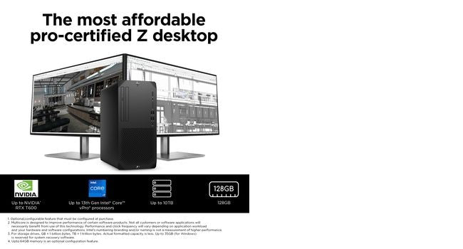 HP Z1 G9 Tower Intel® Core™ i7 i7-12700 16 GB DDR5-SDRAM 512 GB SSD NVIDIA GeForce RTX 3060 Windows 11 Pro Workstation Black
