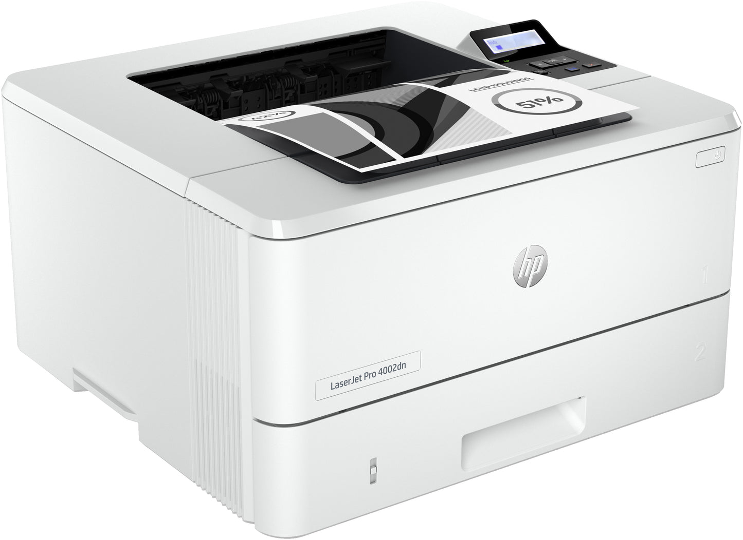 HP LaserJet Pro 4002dn Printer Black and white Printer for Small medium business Print Two-sided printing; Fast first page out speeds; Energy Efficient; Compact Size; Strong Security
