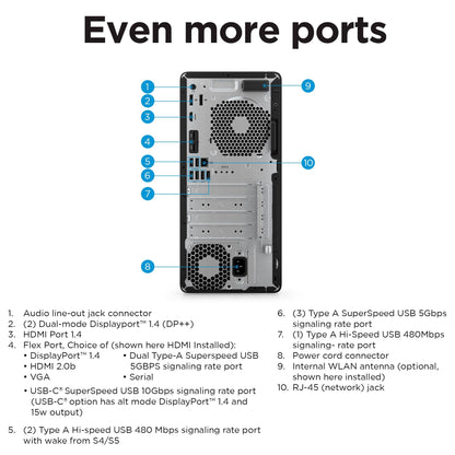 HP Z1 G9 Tower Intel® Core™ i7 i7-12700 16 GB DDR5-SDRAM 512 GB SSD NVIDIA GeForce RTX 3060 Windows 11 Pro Workstation Black